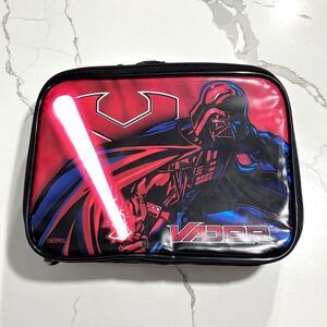 StarWars | 2005 Vintage Lunchbox Darth Vader Padded Red Black Star Wars Tote